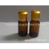 20ml茶色医药用玻璃瓶配金色带花电化铝盖有孔滴塞