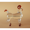 动物羊造型酒瓶 生肖羊造型酒瓶摆件 高档水晶玻璃瓶